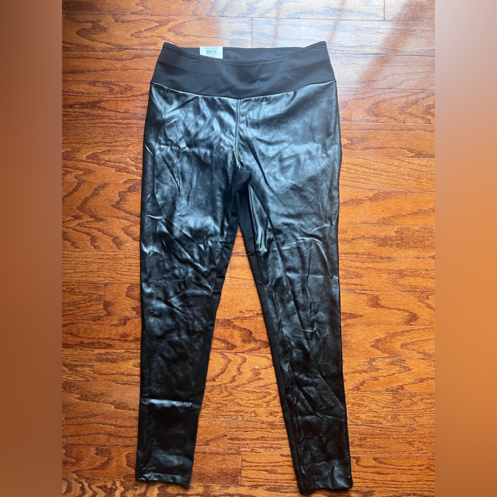 INC International Concepts Glossy Black Leggings